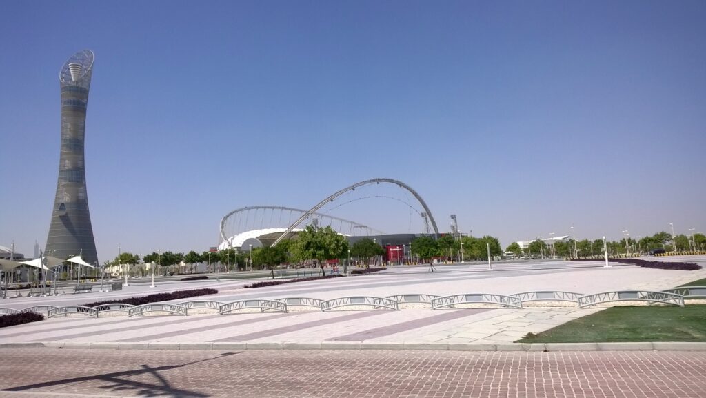 حديقة اسباير من أجمل حدائق قطر.
