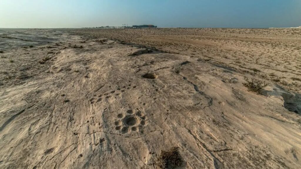 منحوتات صخرية الجساسية أجمل الأماكن في قطر.
