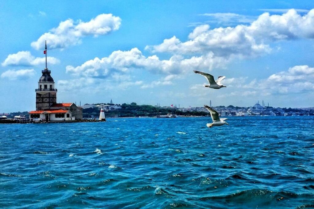 ساحل كاموس من شواطئ اسطنبول للسباحة.