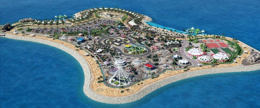 جزيرة النخيل من جزر قطر الاصطناعية.