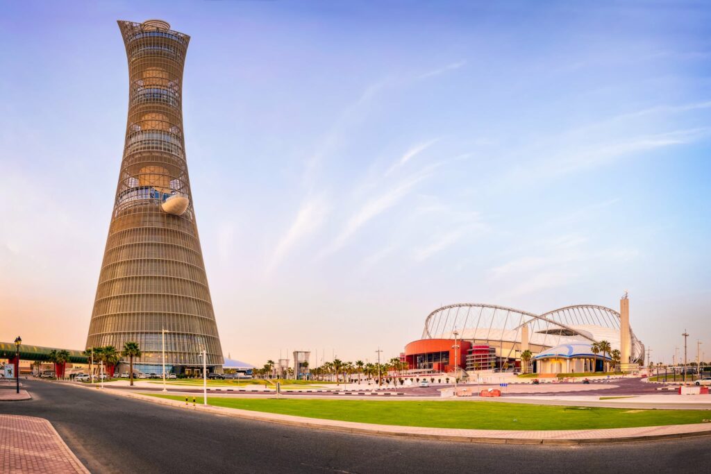 برج أسباير أفضل أماكن قطر السياحية.
