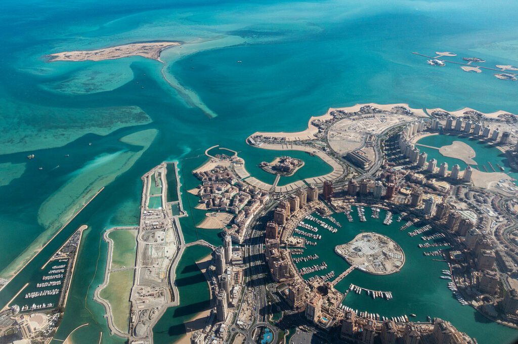 من أرقى وأجمل الأماكن السياحية في قطر جزيرة اللؤلؤة.