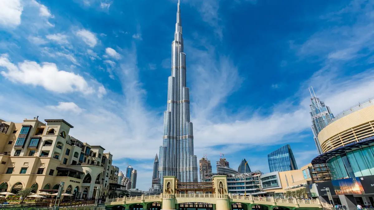 برج خليفة معالم في دبي 